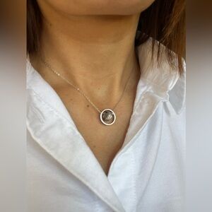 925 Sterling Silver 3 in 1  Women Necklace With Hearts Pendant